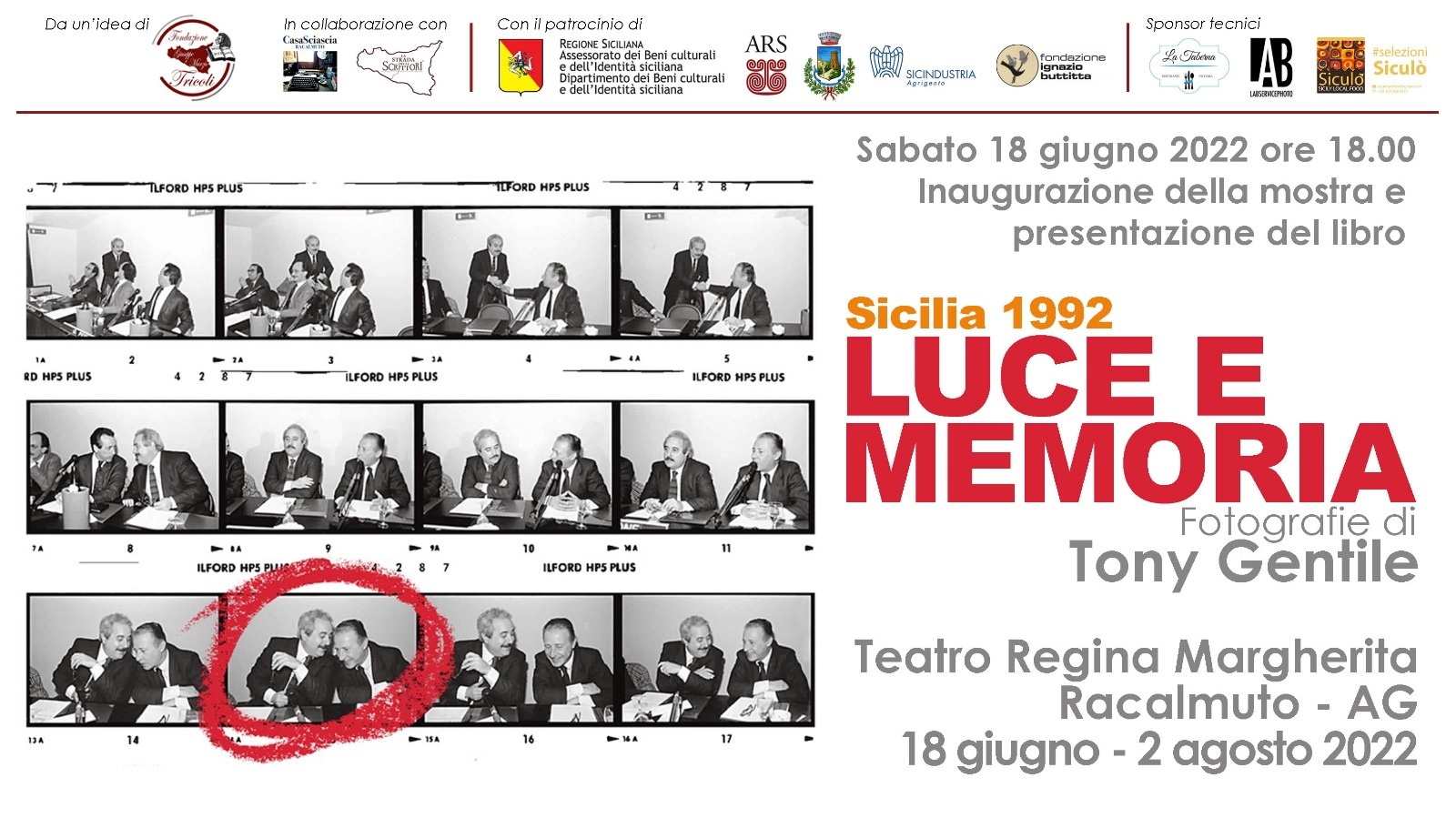 Mostra Fotografica Sicilia 1992 Luce E Memoria Immagini Di Tony